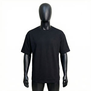 Camiseta de Hip Hop para Hombre, 100% Algodón, Lona Gruesa de 180g, Corte Regular, Personalizable con Logotipo DTG, Cuello Redondo, Transpirable, para Verano - Product Image 1