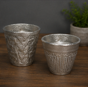 Silver Hammered <b>Candle</b> with Single <b>Wick</b> Scented Luxury Soy Wax Minimalist Decor new Gift Modern Tabletop Home Fragrance - Product Image 4