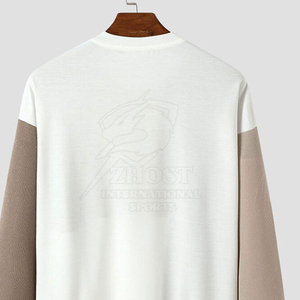Sudadera de Hombre con Bloques de Color, Cuello Redondo, Tejida, con Capucha, Logotipo Personalizado en la Parte Delantera, Poliéster/Algodón, Servicio OEM, Ropa Casual de Invierno - Product Image 6