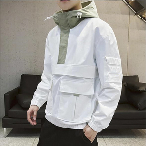 Veste softshell décontractée pour homme, blanche, hiver, résistante à l'eau, manches longues, coupe ample, longueur normale, en polyester, pour la randonnée - Product Image 2