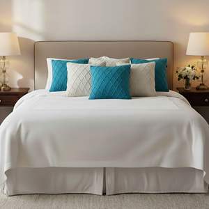 SOGA Ensemble de 6 housses de coussin en tricot torsadé turquoise, crème et gris anthracite de 45 cm – Housse de coussin haut de gamme - Product Image 4