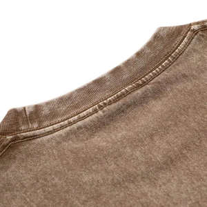 เสื้อยืดผู้ชายขายดีที่สุด ทรงหลวม ระบายอากาศได้ดี ผลิตตามสั่ง ผ้าคอตตอนถัก 100% หนานุ่ม รับผลิตแบบ OEM ODM MOQ ต่ำ คุณภาพสูง - Product Image 4