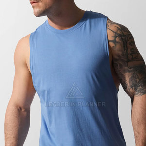 New Design OEM Service Custom Size <b>Men</b> Gym <b>Singlet</b> Customized 100% Cotton <b>Men</b> <b>Singlets</b> In Low Price - Product Image 2
