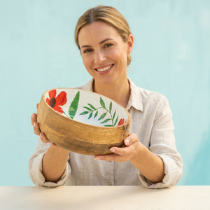 Bols en bois faits à la main avec un design moderne et luxueux, écologiques, compatibles lave-vaisselle et four, durables, la collection artisanale - Product Image 1