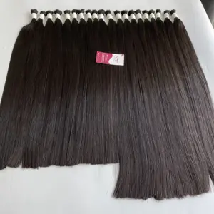 Virgin Remy Bulk Hair Extensions No Tangle Double Drawn High Quality Cheapest Price 100% Vietnamese Raw Hair