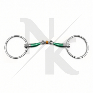 Bocado de caballo de acero inoxidable premium con anillo suelto y boca de hierro dulce, equipo de entrenamiento ecuestre para caballos y ponis - Product Image 2