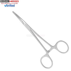 Pinzas Hemostáticas Crile Curvas de Acero Inoxidable 5.5, Alicates Quirúrgicos Manuales con Mordazas Largas Serradas y Mecanismo de Bloqueo para Uso General - Product Image 5