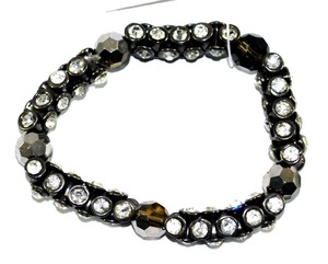 Pulsera Clásica de Cuentas para Mujer, con Cristales y Diamantes de Imitación en Forma de Bola, Apilable, Regalo de Joyería en Aleación Plateada, Negra y Dorada - Product Image 4