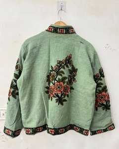 Nouvelle veste en tissu Suzani artisanal de qualité supérieure, art textile complexe, style bohème, broderie florale classique, veste matelassée pour femme, blazer d'hiver - Product Image 3