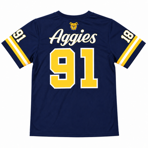 เสื้อฟุตบอลเอ็นซี เอแอนด์ทีสำหรับผู้หญิง คอวี แขนสั้น 91 พิมพ์ลาย โพลีเอสเตอร์ดูดซับความชื้น สำหรับผู้ใหญ่ ทรงปกติ - Product Image 2