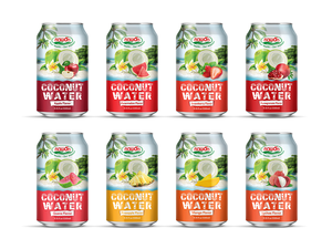 Nawon 330ML Agua de coco enlatada con jugo de lichi Proveedor mayorista de jugos de frutas y verduras Fabricante de bebidas de Vietnam - Product Image 6