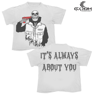 Camiseta de algodón y fibra de bambú para hombre, estilo oversize con hombros caídos, personalizable, calidad jersey, diseño de sublimación con impresión en relieve. - Product Image 6