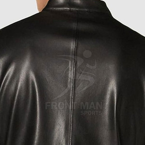 Chaqueta de Invierno para Hombre, Estilo Moderno, de Piel de Vaca, Cuello Alto, Alta Calidad, Transpirable, Ecológica, de Secado Rápido, Interior Suave, Casual - Product Image 6