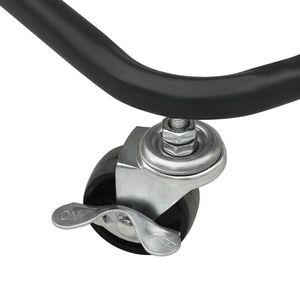 Carrito de cocina negro de 3 niveles 16,5 "x 13,8" x 33,5 "Material de hierro y ABS 16,5" x 13,8 "x 33,5" Almacenamiento de cocina - Product Image 6