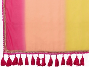 KV Ombre บอลลีวูดสไตล์ georgette Saree - Product Image 5