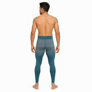 Leggings de compression athlétiques pour hommes, séchage rapide, pour la gym, la course et l'entraînement, pantalons de base, fabricant OEM ODM, vente en gros - Product Image 2