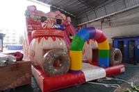 Toboggan gonflable Lilytoys en PVC de qualité commerciale avec souffleur d'air pour parc d'attractions intérieur/extérieur