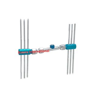 Fixateur externe orthopédique BISONS en gros, type Colles 145 mm, kit complet avec clé Allen pour la chirurgie des fractures du radius - Product Image 3