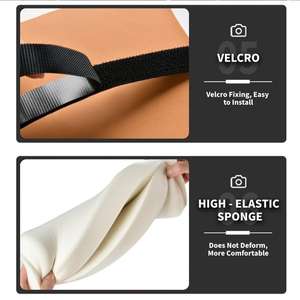 Funda para Consola Central de Auto, Multifuncional, en Cuero PU Repujado, con Portavasos, Portacelular, Bolsillo y Caja para Pañuelos, Negro y Rojo - Product Image 2