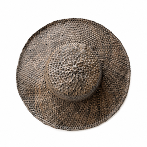 Sombrero de Sol Lontar - Bordado a Mano, Ajustable, 100% Hojas de Palma Lontar Naturales para Playa, Pesca y Viajes (Unisex) - Product Image 5