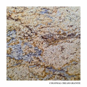 Plan de travail en granit Colonial Cream, poli, traditionnel, durable, fabriqué en Inde. - Product Image 2