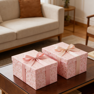 Caja de Regalo Biodegradable con su Propio Logotipo, Empaque de Lujo con Logotipo Estampado en Caliente, Caja Personalizada Hecha a Mano con Tapa y Base - Product Image 6