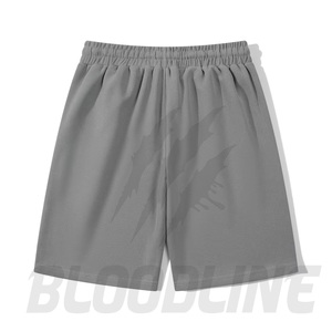 Pantalones Cortos de Algodón para Hombre Bloodline, Cintura Media, Cordón Ajustable, Estilo Casual, Color Sólido, Logotipo Estampado en la Parte Delantera, Tejido Transpirable - Product Image 4