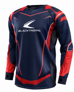 Camiseta de Paintball Sublimada por Completo con Logotipo Personalizado al por Mayor, 100% Poliéster, Parte Trasera de Malla, Resistente al Viento, UPF 50, Cierre con Cordón - Product Image 3
