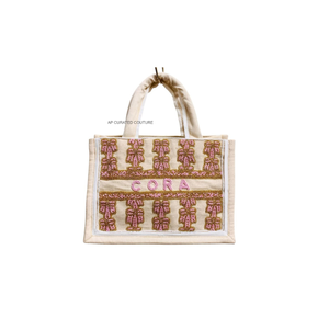 Bolsos de Mano Pequeños Bordados con Cuentas con Temática de Mahjong Hechos a Mano, Colores y Logotipo Personalizados, Bolsa de Viaje Personalizada para Niños Pequeños, Bolsa Linda para Niños - Product Image 3