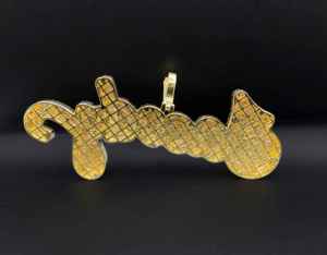 จี้รูปใยแมงมุมประดับเพชร CZ รุ่น Jesus Piece V2 - Product Image 2