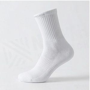 NORTH APPROACH Crew <b>Socks</b> White Breathable Knitted Cotton Running <b>Socks</b> for Adults Summer Season - Product Image 3