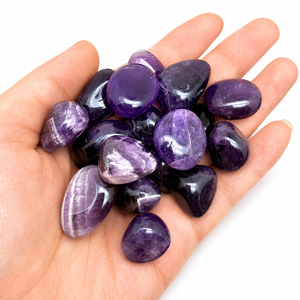 Pierres Roulées d'Améthyste Naturelle en Gros, Polies, pour la Guérison, la Méditation Reiki, l'Énergie des Chakras, l'Amour et la Décoration Intérieure, 20-30mm - Product Image 3