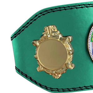 Cinturón de Campeonato de Lucha Libre Verde, Diseño Global, Detalles en Dorado, Cinturón de Título Personalizable - Product Image 2