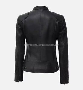 Chaqueta de cuero de alta calidad para mujer, chaqueta genuina de cuero Pu, diseño personalizado a granel para mujer, ropa de invierno, último diseño - Product Image 2