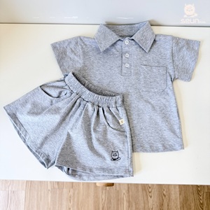 ชุดเสื้อโปโลและกางเกงขาสั้นเด็ก SeunKids ผ้าฝ้าย ระบายอากาศได้ดี เหมาะสำหรับฤดูร้อน ราคาโรงงาน - Product Image 5