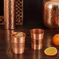 High Demand Copper Glass Tumbler Manufacturer Ayurvedic Drinking Water Cup Bulk Export Metal <b>Drinkware</b> Supplier - Product Image 6