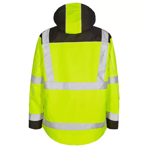 High Visibility Custom Made Working Uniform Safety <b>Jackets</b> Men Security Guard Reflector Tape <b>Jacket</b> - Product Image 2