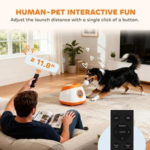 Lanciatore di Palline Interattivo di Lusso per Cani, Design Moderno, Colore Solido, Giocattolo Interattivo per Animali Domestici - Product Image 5
