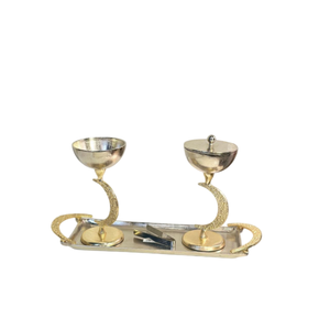 Ensemble brûleur d'encens en acier inoxydable avec finition martelée, diffuseur aromatique, utilisation toutes saisons, support de parfum d'intérieur - Product Image 3