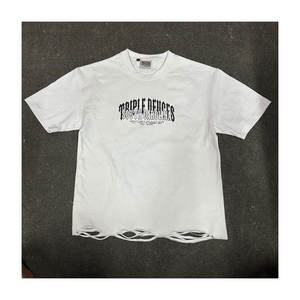 เสื้อยืดทรงบ็อกซี่สไตล์ดีไซน์เนอร์ลายกราฟิก ผู้ผลิตเสื้อยืดโอเวอร์ไซส์แนวสตรีทแวร์ เสื้อยืดผ้าฝ้าย 230 กรัม สำหรับผู้ชาย - Product Image 1