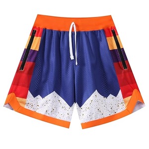 100% Cotton Custom Casual Men's Gym Shorts Elastic Waist Summer Mesh Sport Running Basketball Solid Pattern Waterproof - Product Image 3
