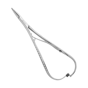 Porte-aiguille professionnel Mathieu à pointe demi-ouverte 14 cm en acier inoxydable, instrument chirurgical de suture - Product Image 1