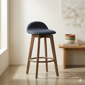 High Quality Upholstered Bar Counter Chair Elegant Minimalist Design with Ergonomic Cushion Seat for Kitchen Island & Dining - Product Image 1