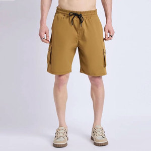 Shorts cargo pour homme en polyester/nylon imperméable, taille élastique, taille mi-haute, avec poches, respirant - Product Image 4