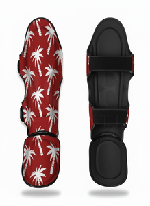 Protège-tibias Muay Thai sur mesure OEM/ODM, protections de jambe pour entraînement MMA, protège-pieds de boxe - Product Image 5
