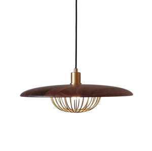 Portavelas moderno con acabado de madera, lámpara colgante creativa de madera para cocina, altura ajustable, decoración interior para el hogar. - Product Image 3
