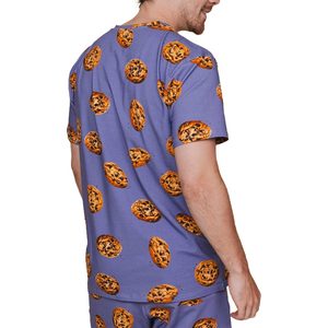 Ensemble 2 pièces short et t-shirt en polyester à séchage rapide, imprimé numérique par sublimation intégrale, style décontracté pour l'été - Product Image 2