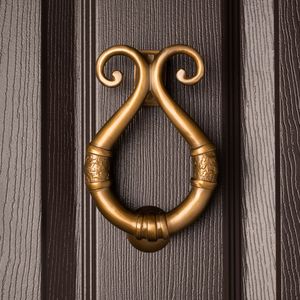 Bourrelet de porte en laiton massif pur, moulé, robuste, pour entrée principale, style antique - Product Image 2