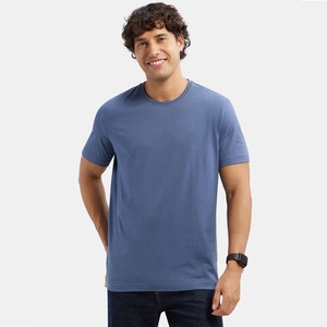 T-shirt col rond en coton peigné 100% bleu sarcelle pour homme – Style décontracté premium, coupe confortable, idéal pour l'été – Plusieurs modèles disponibles - Product Image 5