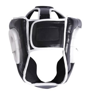 Breathable Leather Boxing <b>Head</b> Guard for Martial Arts Sparring <b>Training</b>-Adjustable Unisex Protection - Product Image 5